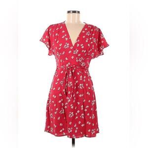French connection floral wrap dress in lavender